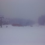 Nebel auf der Piste